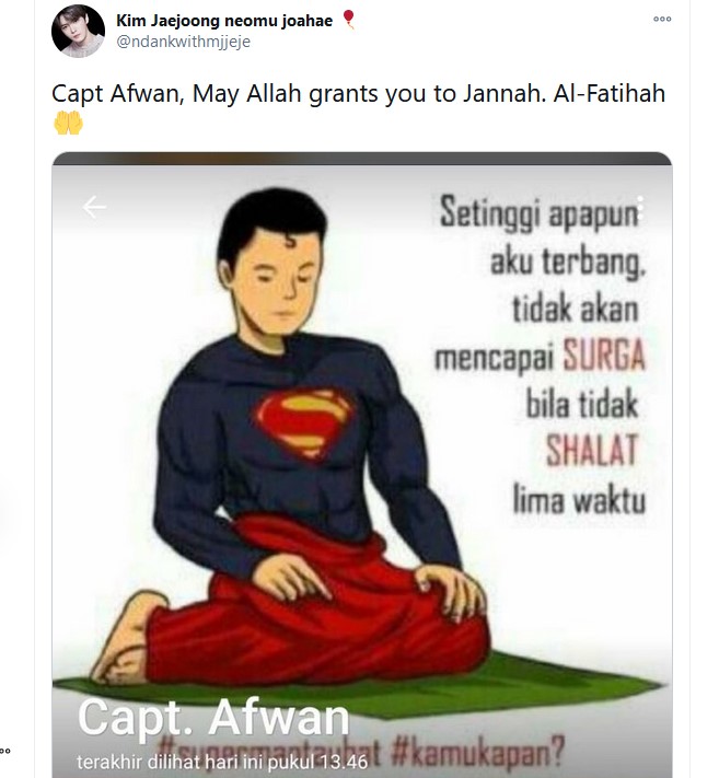 Ini Status Terakhir Kapten Afwan yang Ramai Diperbincangkan Warganet