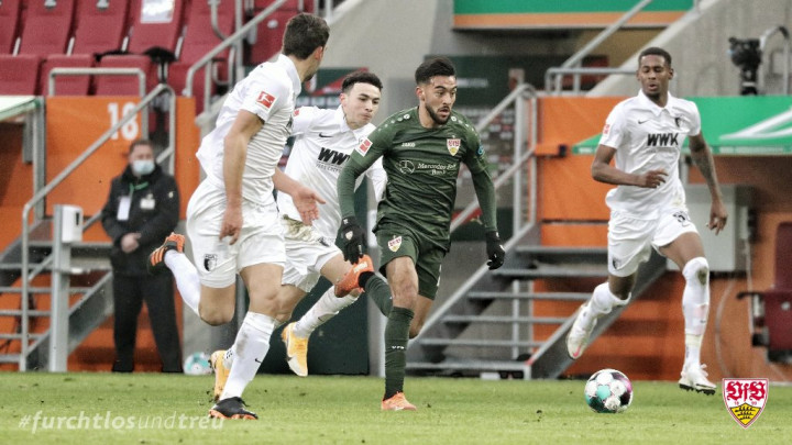 Augsburg vs Stuttgart: Stuttgart Hancurkan 10 Pemain Augsburg