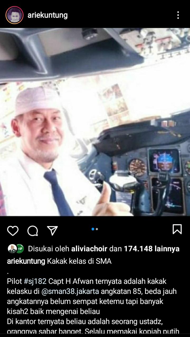 Arie Untung Kenang Kapten Afwan yang Ternyata Kakak Kelas