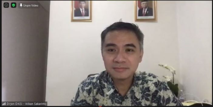 Dirjen Pendidikan Vokasi Kemendikbud, Wikan Sakarinto. Foto: Zoom