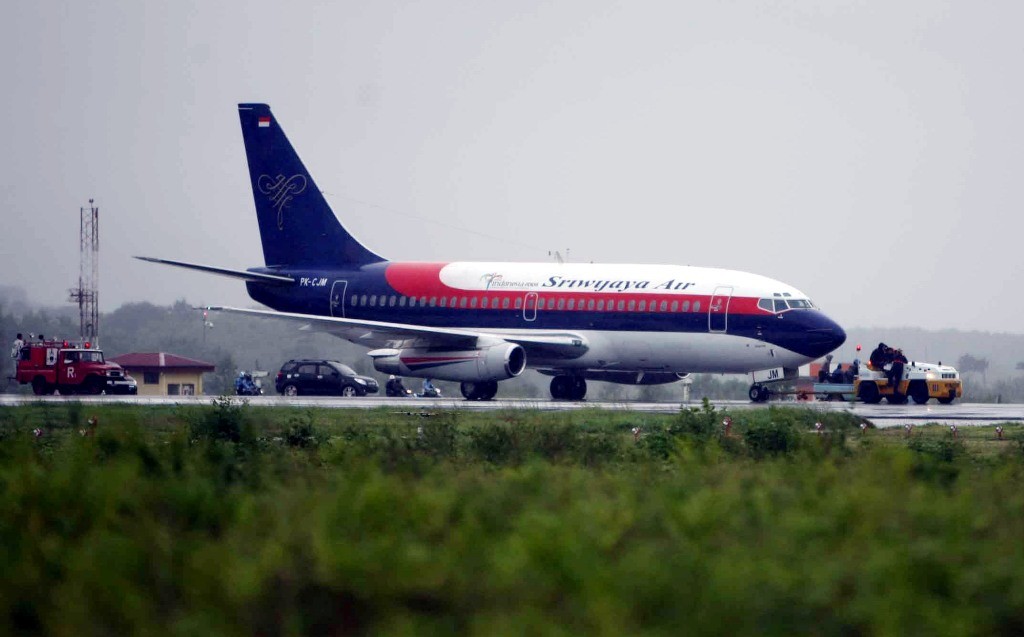 Maskapai penerbangan Sriwijaya Air. Foto: MI/Lina Herlina