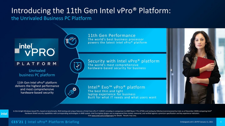 Intel Prosesor Generasi ke-11 vPro, Bidik Laptop Tipis Segmen Bisnis