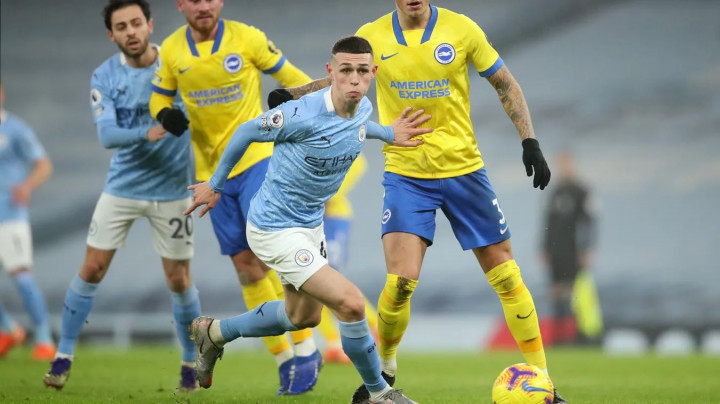 Manchester City vs Brighton & Hove Albion: Foden Jadi Penentu Kemenangan The Citizen