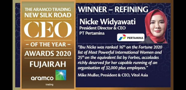 Perusahaan Arab Saudi Nobatkan Dirut Pertamina Jadi TOP CEO 2020