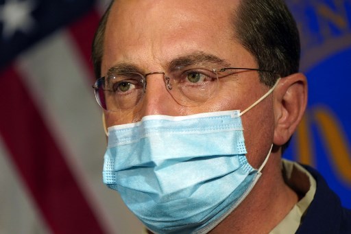 Menkes AS Alex Azar mengundurkan diri. Foto: AFP.