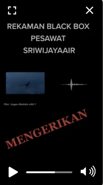 Tangkapan layar video yang beredar di WhatsApp