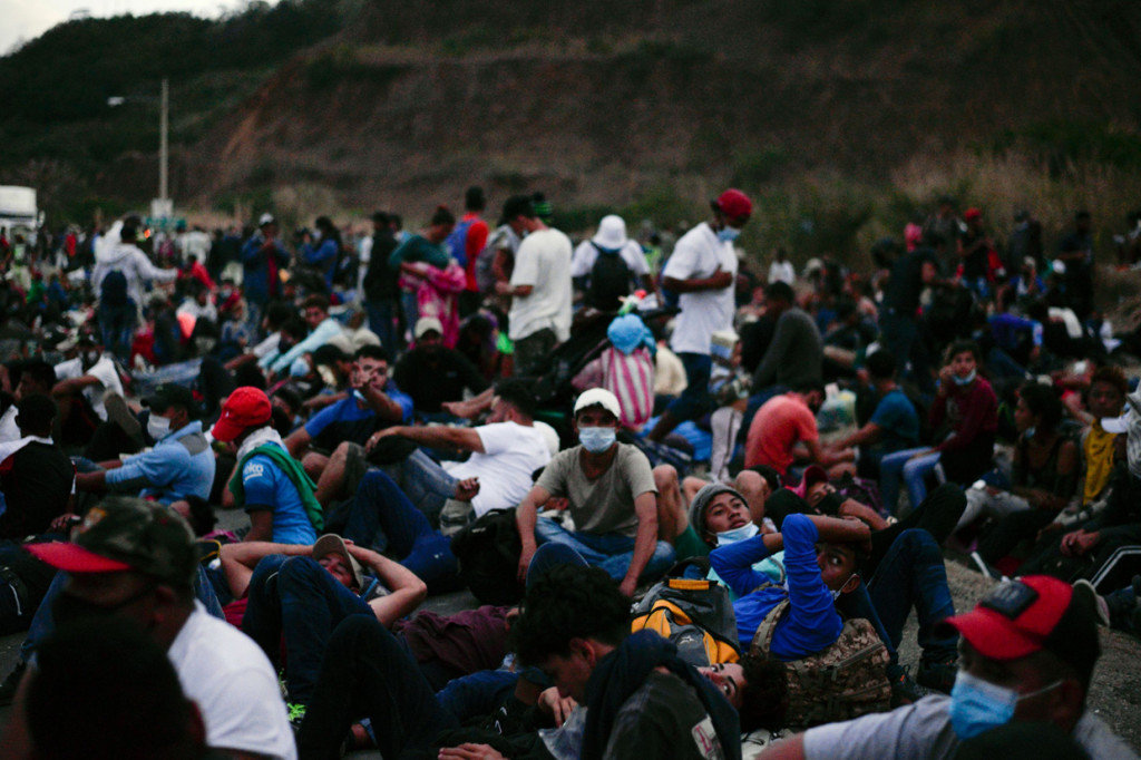 Potret Ribuan Imigran Honduras Nekat Migrasi ke AS Lewat Guatemala