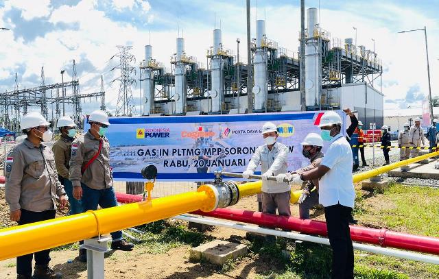 Perta Daya Alirkan Gas Perdana ke PLTMG Sorong