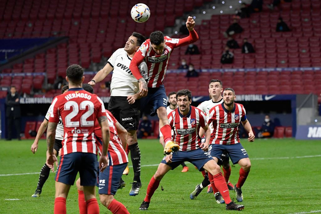 Atletico Madrid celebrating a victory