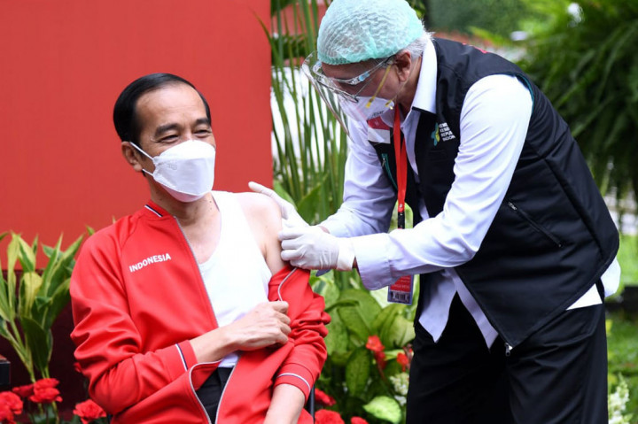 Foto: Jokowi Kembali Divaksin Covid-19 Sinovac