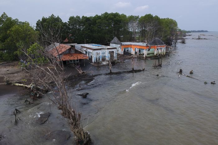 Satu Dusun di Pekalongan Nyaris Hilang Akibat Rob