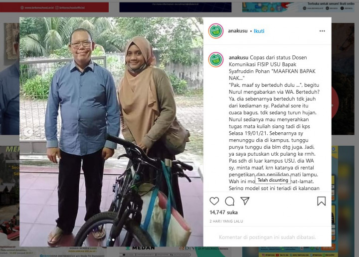 Bersepada 1,5 Jam untuk Kumpulkan Tugas, Mahasiswa Ini Bikin Dosen Terharu