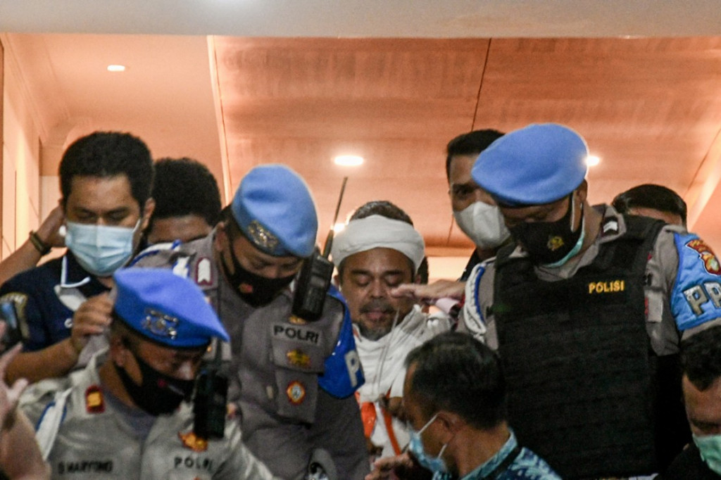 Tersangka Rizieq Shihab. MI/Andri Widiyanto