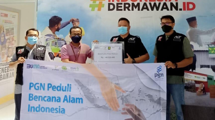 PGN Salurkan Bantuan Bencana di Sulawesi Barat dan Kalimantan Selatan