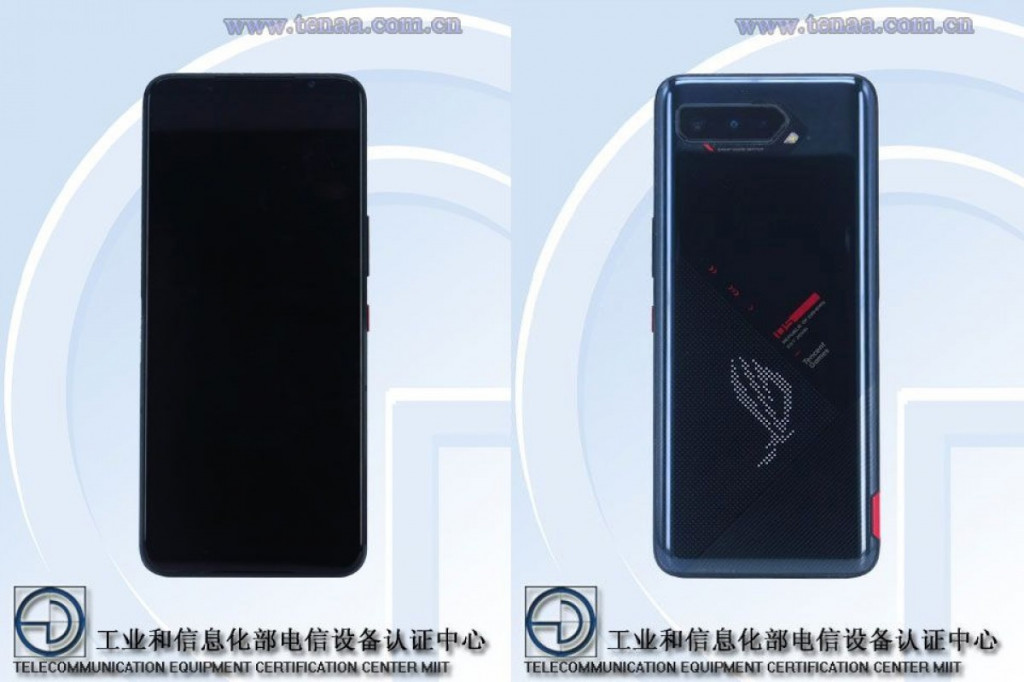 Tampilan Asus ROG Phone 5 di Tiongkok. (TENAA)