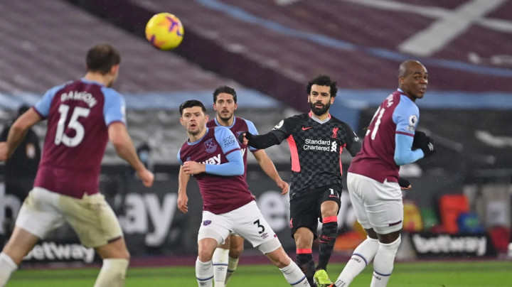 West Ham vs Liverpool: Salah Antar The Reds ke Tiga Besar