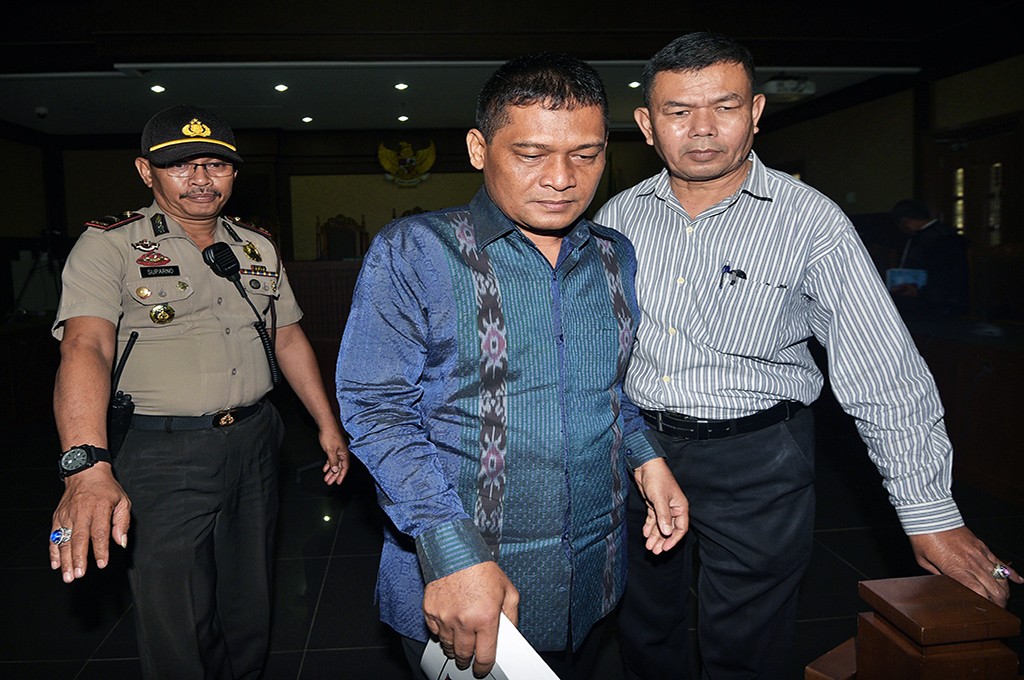 Terpidana kasus korupsi Rohadi. ANT/Sigid Kurniawan