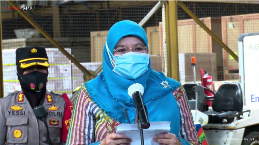 Juru bicara vaksinasi covid-19 dari Kemenkes, Siti Nadia Tarmizi. Dok. Sekretariat Presiden