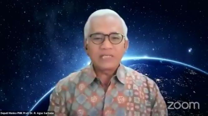 Deputi Bidang Koordinasi Pendidikan dan Agama, Kemenko PMK, AGus Sartono. Foto: Tangkapan Layar Zoom