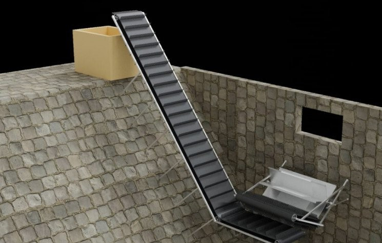 Ilustrasi: Alat penyaring sampah otomatis di sungai 'Trash Conveyor' rancangan mahasiswa Universitas Muhammadiyah Malang (UMM). Dok Antara/Humas UMM