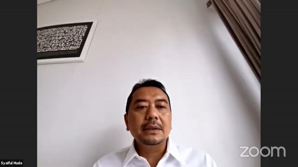 Ketua Komisi X DPR Syaiful Huda. Zoom.