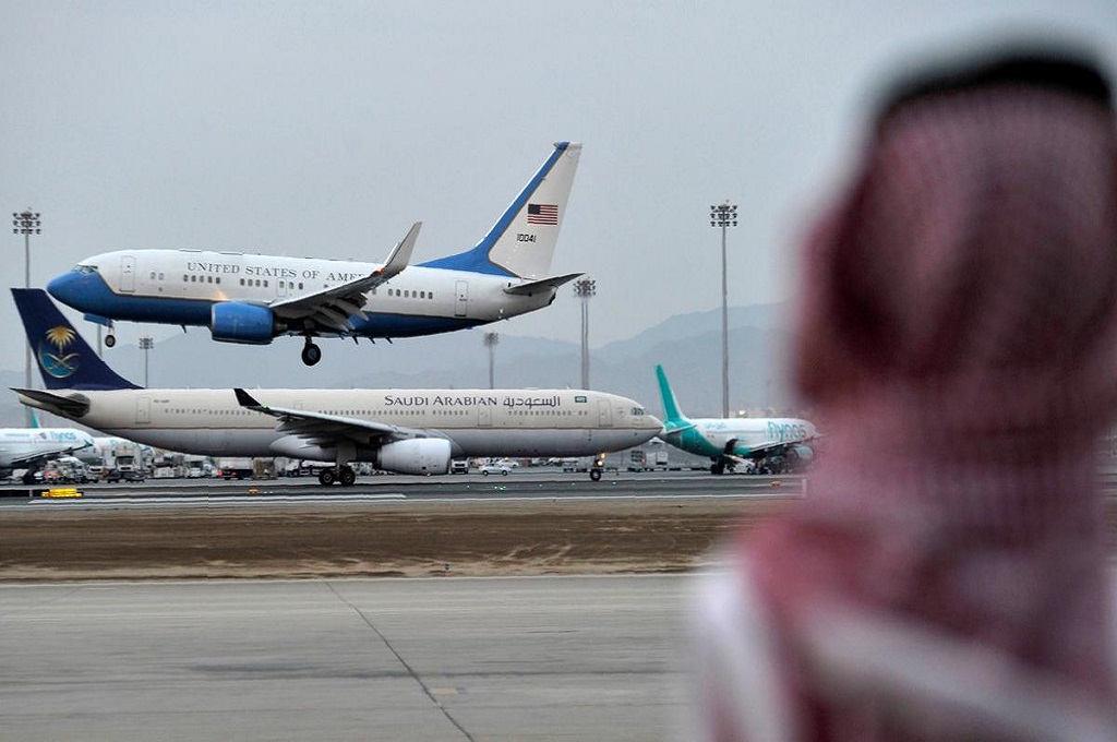 Aktivitas di salah satu bandara di Arab Saudi. (AFP)