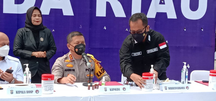 Polda Riau Ungkap Sindikat Narkotika Jenis Baru