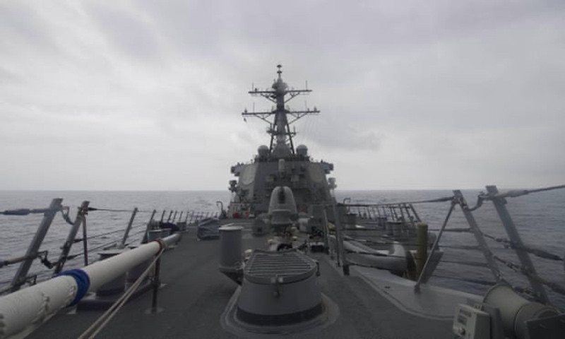 Kapal perang AS USS John S McCain. Foto: AFP/US NAVY