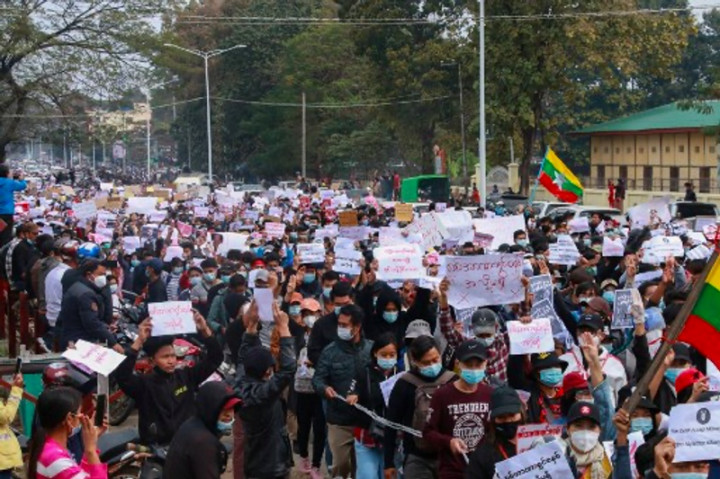 Jenderal Myanmar Keluarkan Peringatan Keras Terkait Aksi Protes