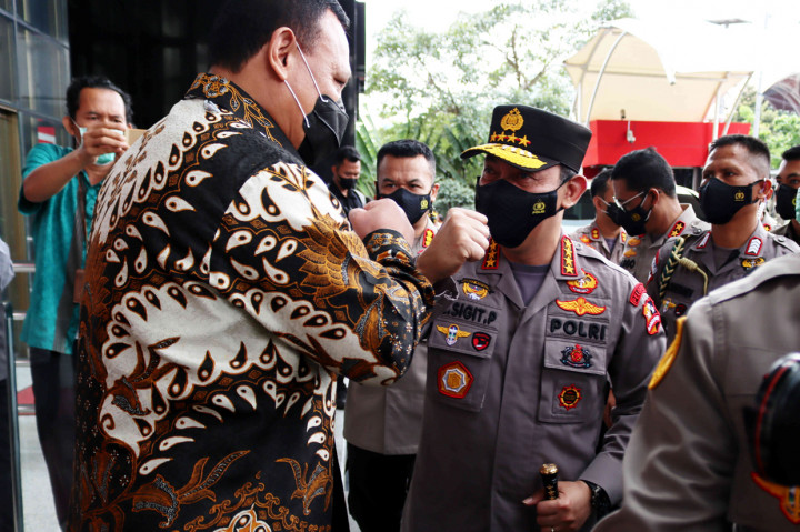 Momen Kapolri Listyo Sigit Bertemu Pimpinan KPK