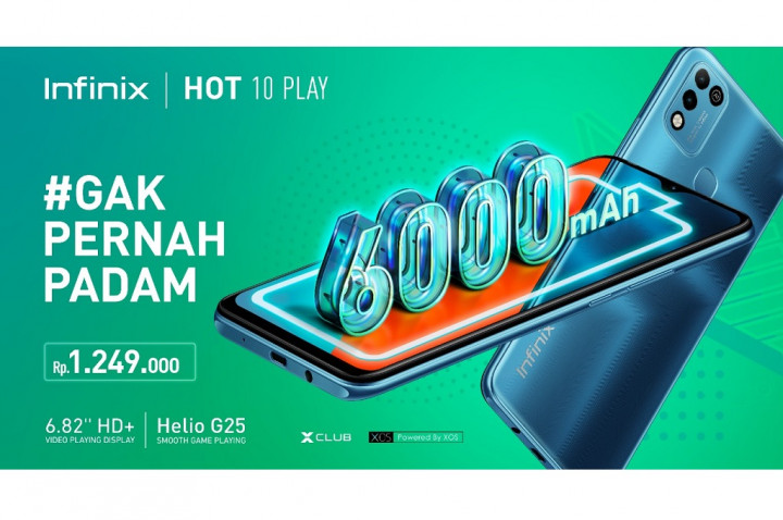 Infinix Hot 10 Play Resmi ke Indonesia, Harga Rp1 Juta