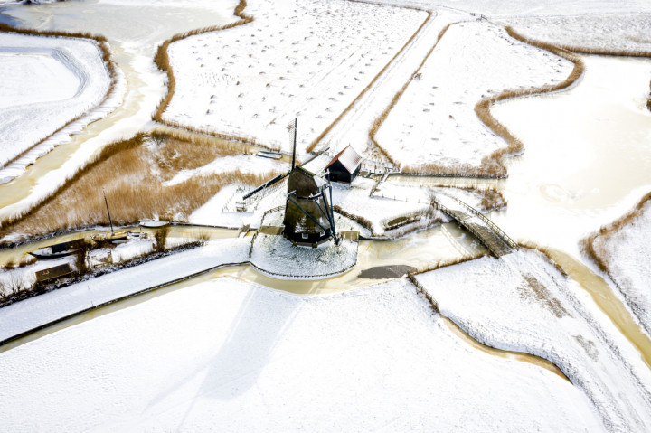 Potret Belanda Dilanda Badai Salju Terparah dalam Satu Dekade