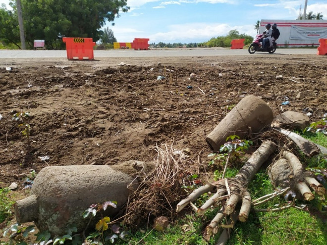  Situs sejarah makam purbakala berusia ratusan tahun ditemukan di kawasan Gerbang Tol Kajhu, Kabupaten Aceh Besar, Aceh. Medcom.id/Fajri Fatmawati