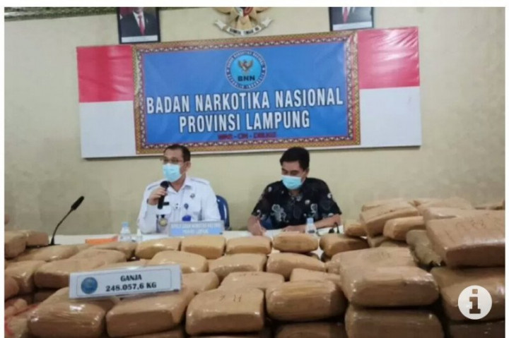 Pengiriman 248 Kg Ganja Dikendalikan Napi Lapas Rajabasa
