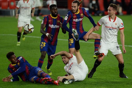 Copa del Rey: Sevilla Tundukkan Barcelona pada Leg Pertama Semifinal