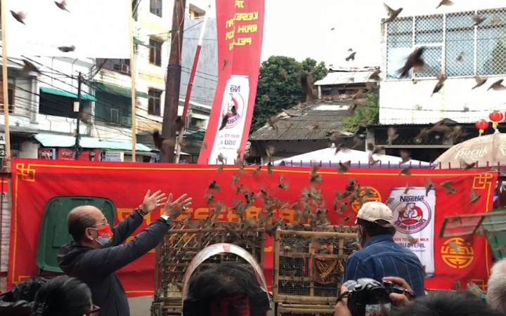 Lepas Burung Pipit, Simbol Harapan dan Doa Jelang Imlek 2572