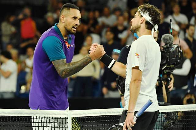 Australian Open: Thiem Atasi Kyrgios Lewat Pertandingan Lima Set