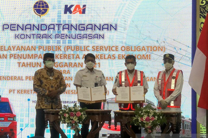 Kemenhub Subsidi Tiket Kereta Api Kelas Ekonomi Rp3,4 Triliun Pada 2021