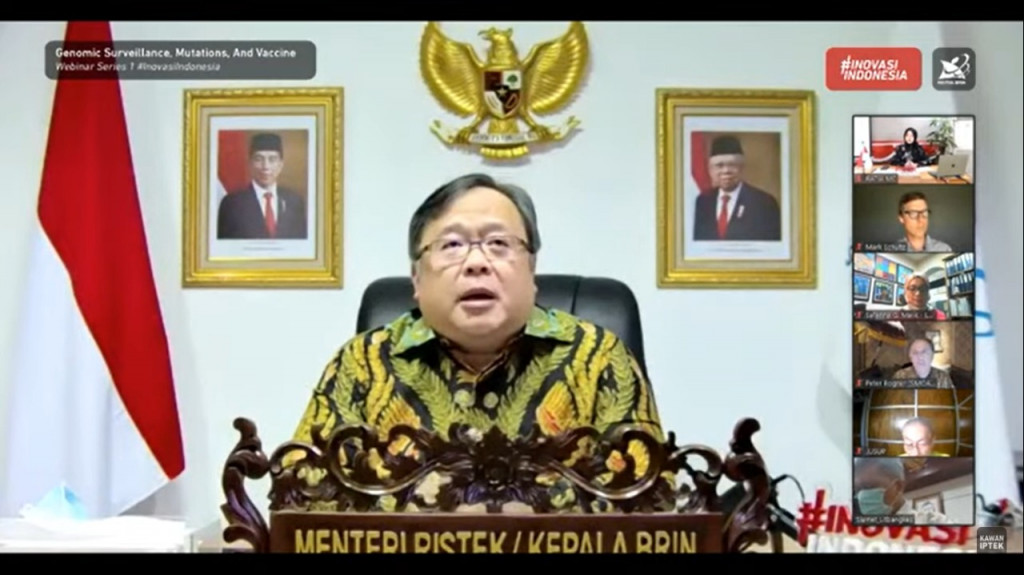 Menristek/Kepala BRIN Bambang Brodjonegoro. Zoom.