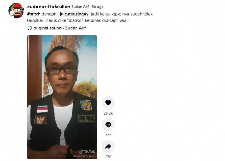 Dirjen Dukcapil Zudan Arif Main TikTok Langsung Viral, Apa Isi Kontennya?