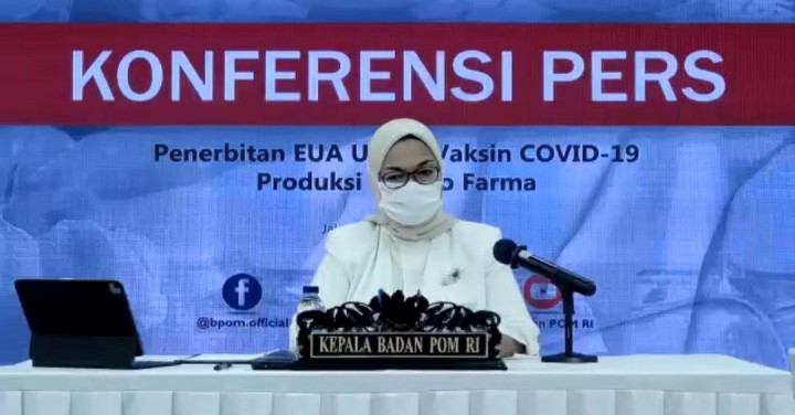 BPOM Terbitkan Izin Penggunaan Darurat Vaksin Sinovac Produksi Dalam Negeri