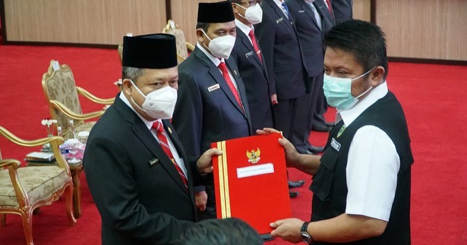 Gubernur Sumsel Lantik 7 Plh Bupati
