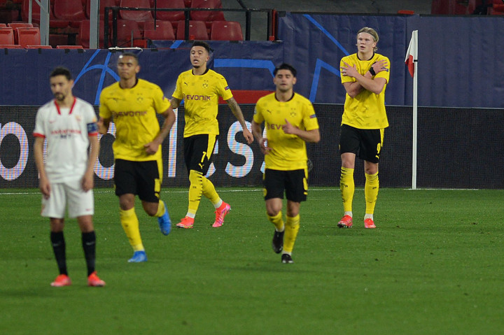 Liga Champions: Haaland Brace, Dortmund Taklukkan Sevilla 3-2