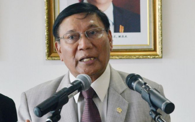 Wakil Ketua Dewan Perwakilan Daerah (DPD) periode 2014-2017 sekaligus mantan Kapolda NTB, Farouk Muhammad--MI/Mohamad Irfan