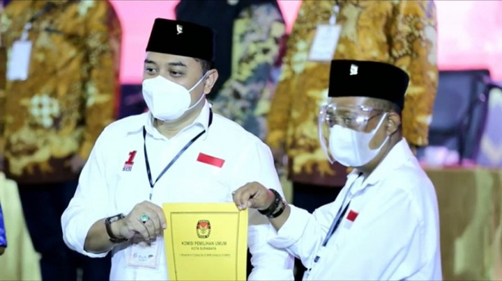 KPU Tetapkan Eri-Armudji Sebagai Wali Kota Surabaya