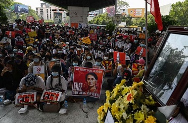 AS Kecam Kematian Seorang Pedemo Kudeta Militer di Myanmar