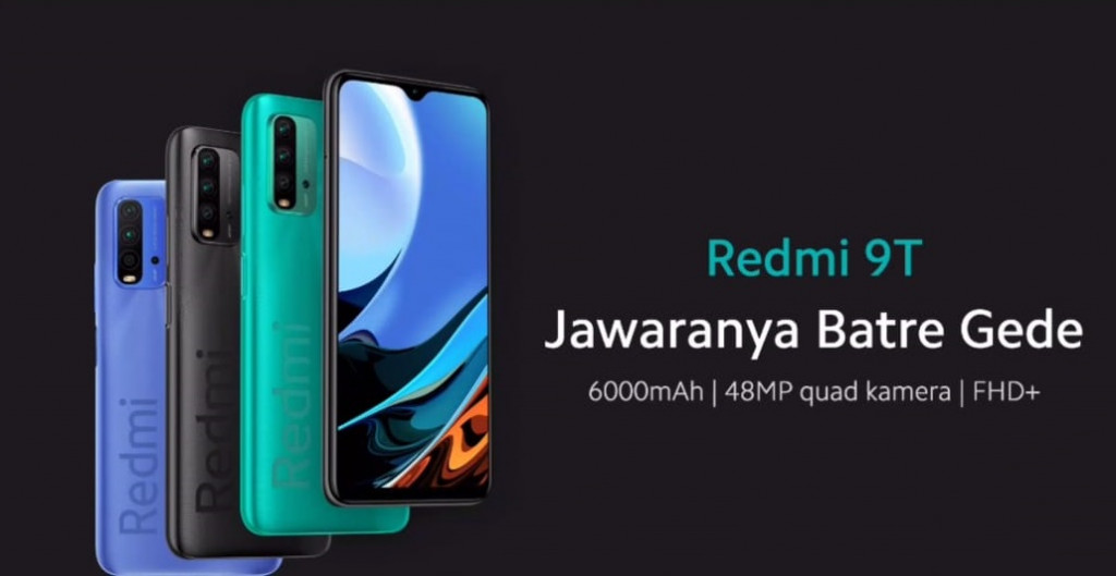 XIaomi Redmi 9T hadir di Indonesia.