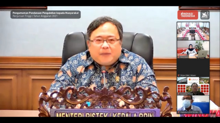 2021, 472 Proposal Pengabdian Masyarakat Universitas Dapat Pendanaan Kemenristek