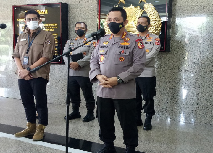 Temui Kapolri, Menparekraf Bahas Pemulihan Ekonomi Kreatif