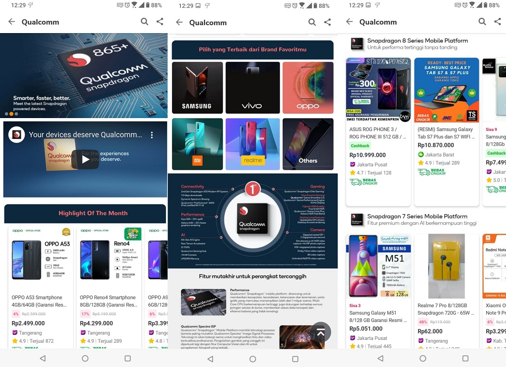 Official Store Qualcomm di Tokopedia.